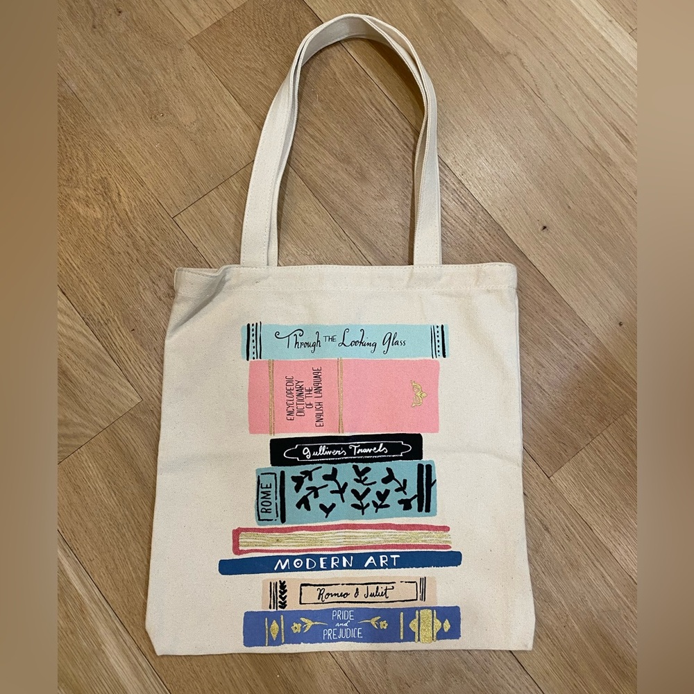 Kate Spade NY canvas tote bag